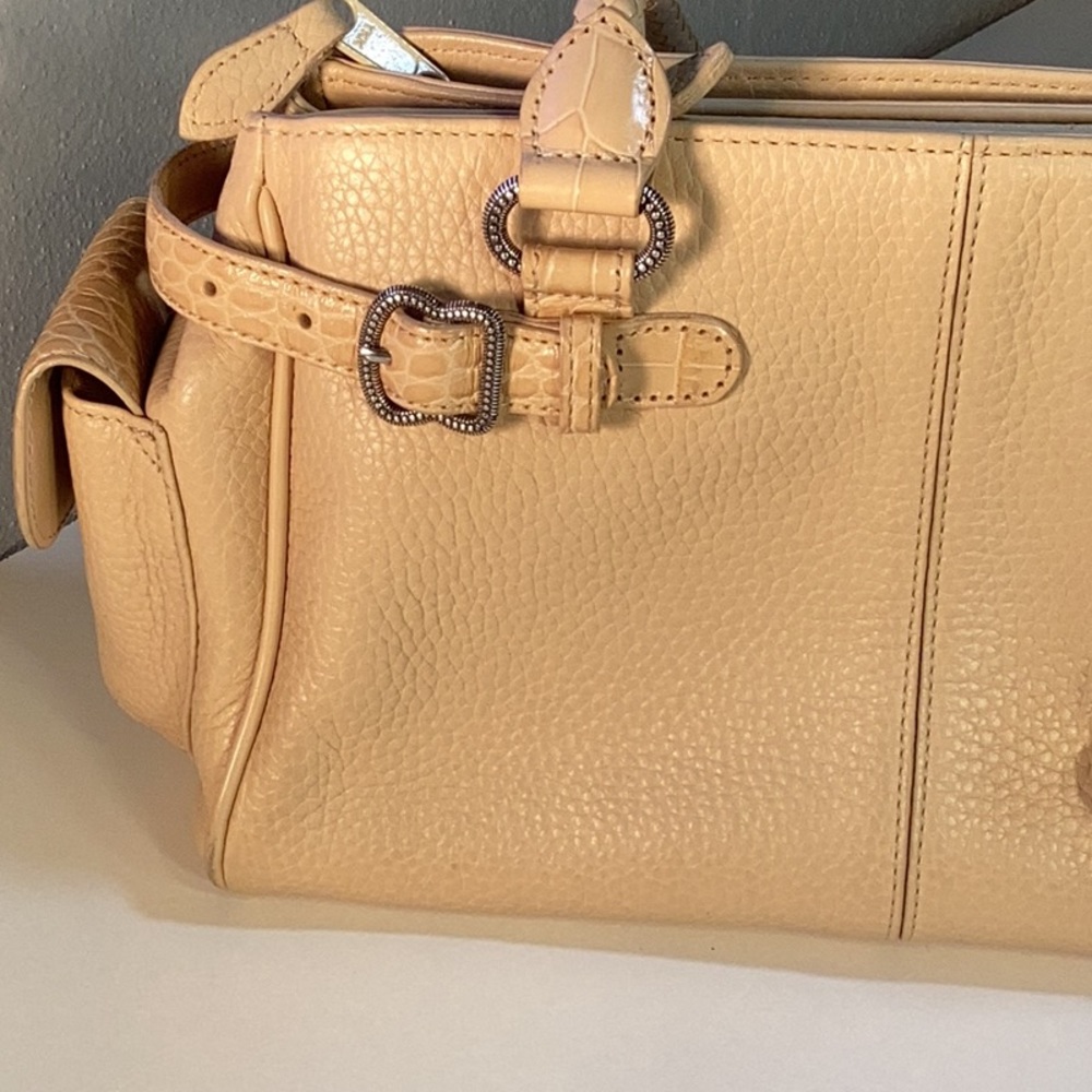 Brighton Beige/Tan Leather Shoulder Bag